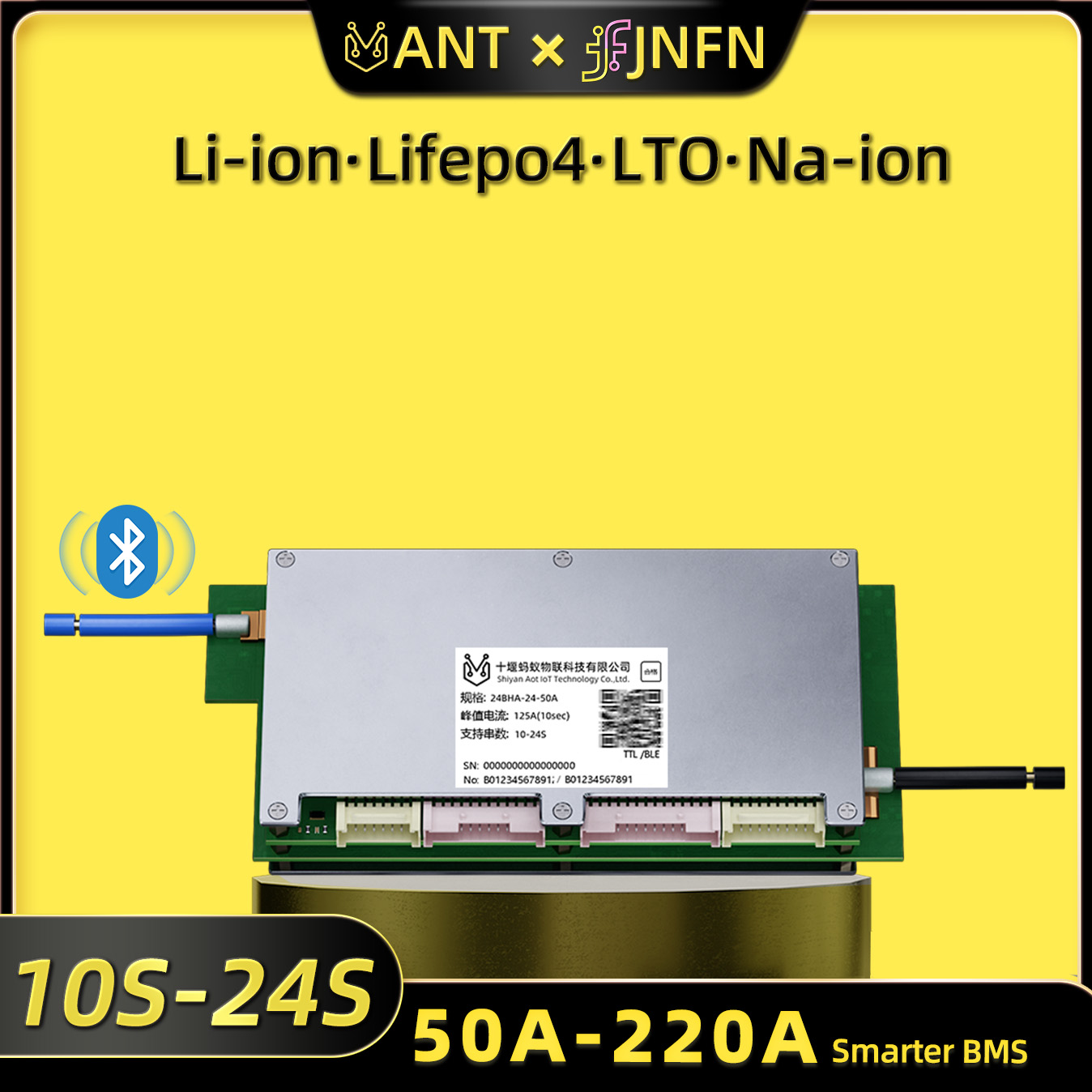 Smart Bms 24S 200A Bluetooth Lifepo4 - Ant BMS Smart 10S bis 24S