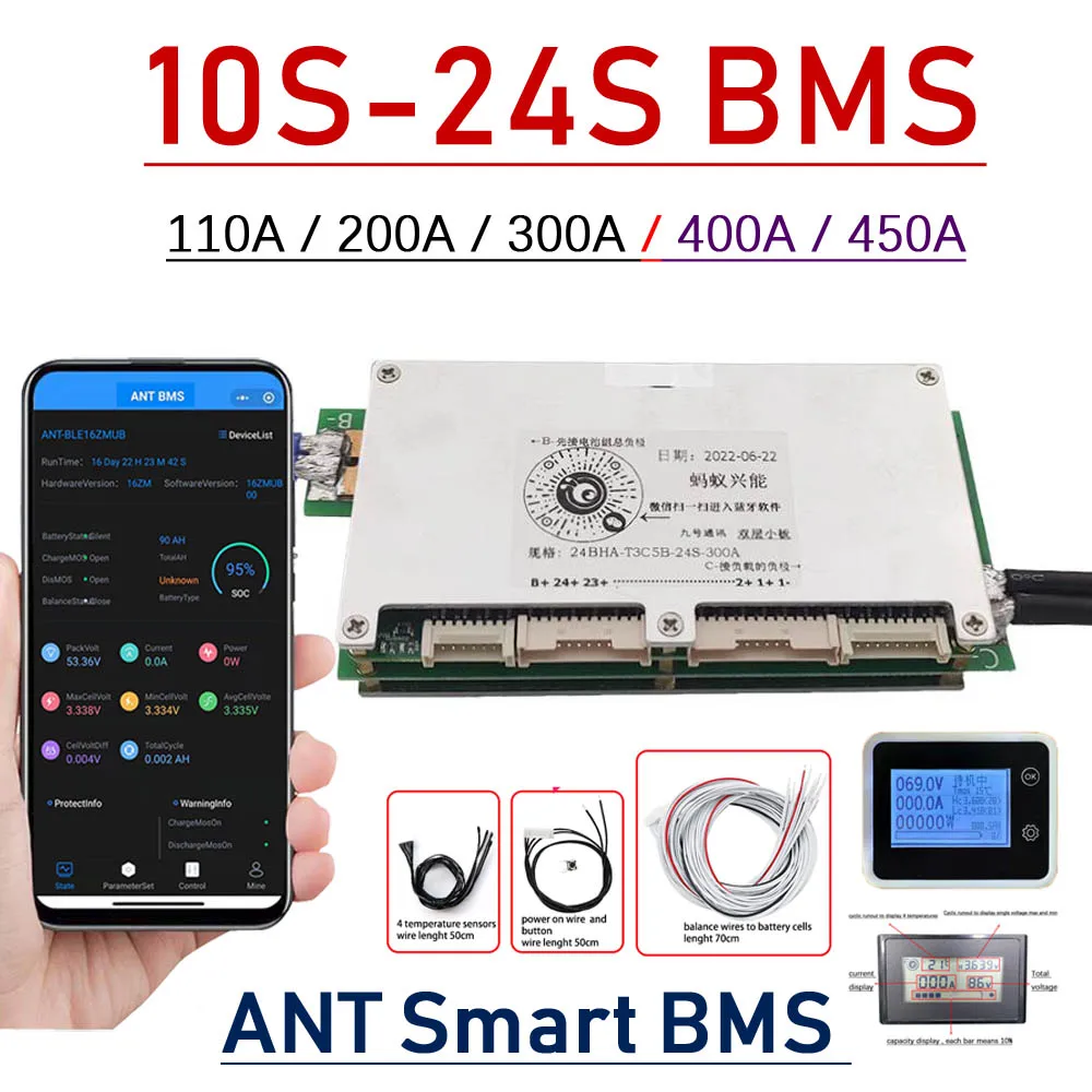 Smart Bms 24S 200A Bluetooth Lifepo4 - Intelligentes Bluetooth-BMS 10S ~ 24S ANT