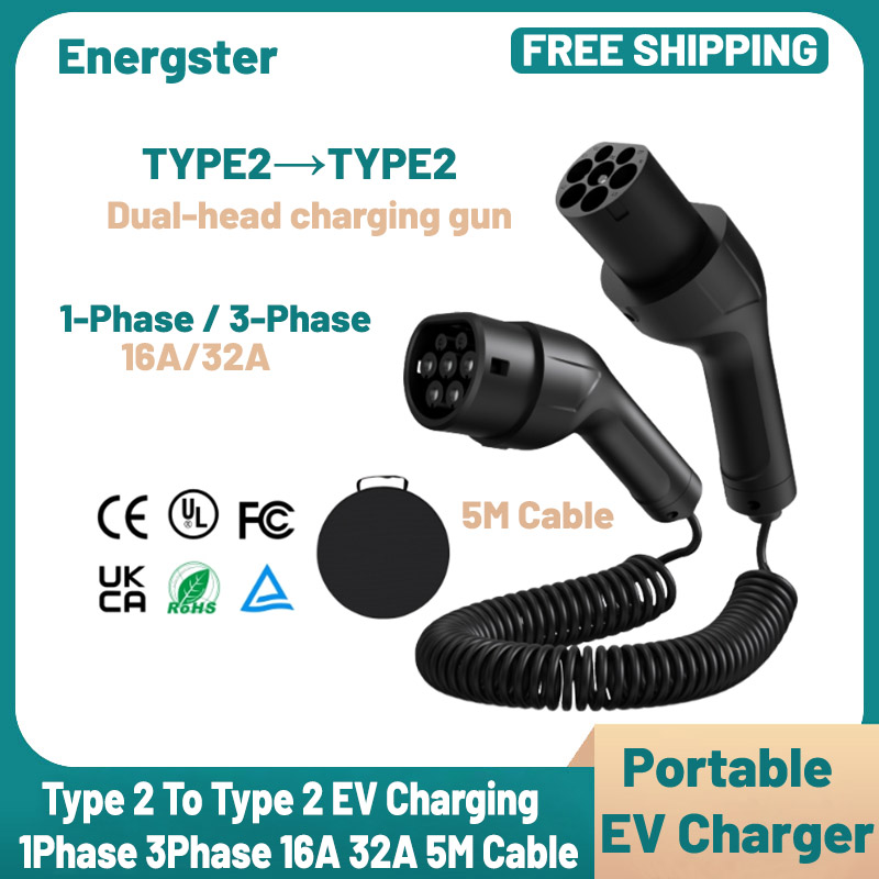 Ev Charger Type 2 22Kw 32A 3 Phase - Typ 2 zu Typ 2 Tragbares