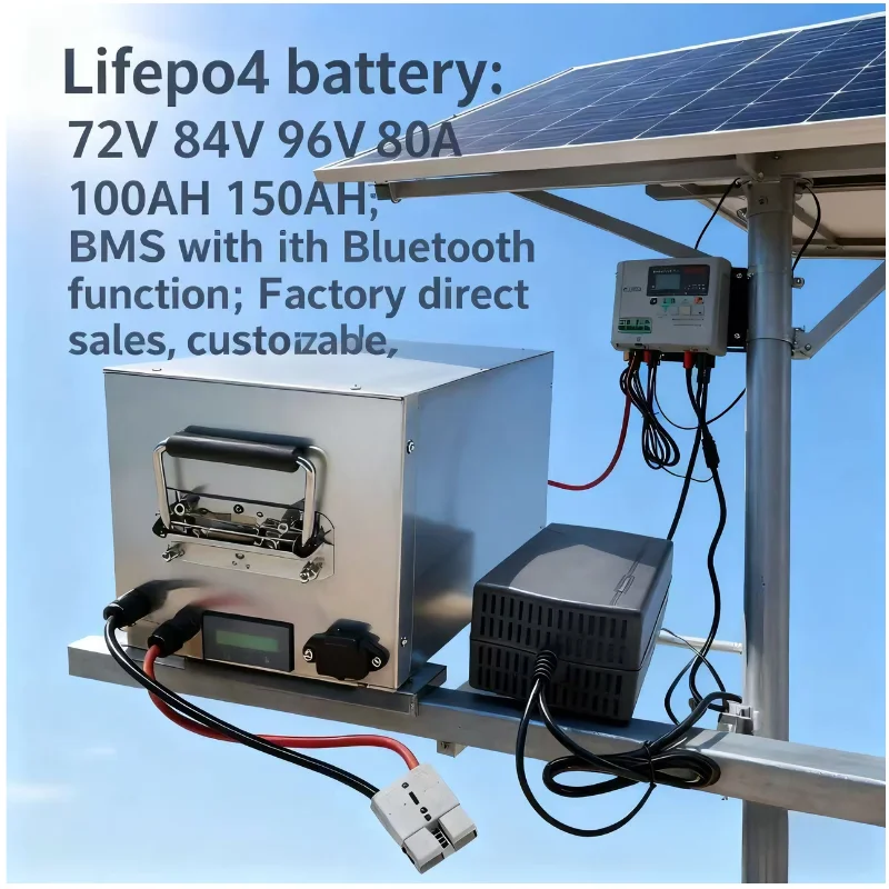 Lifepo4 72V 100Ah Battery Pack Ev - LIFEPO4-Akku mit BMS, 72 V, 84