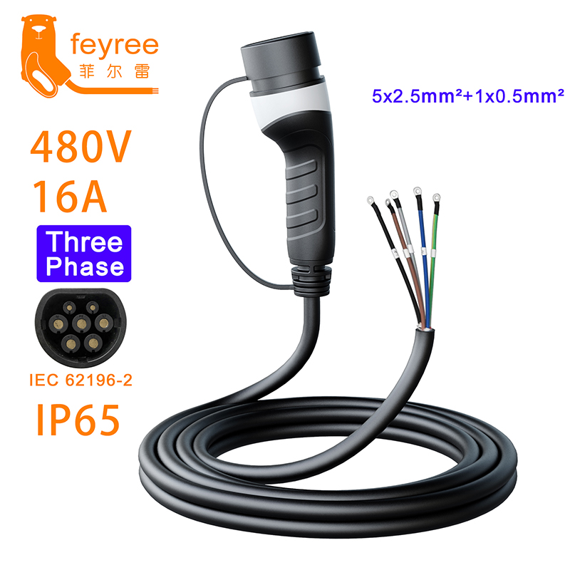 Ev Charger Type 2 22Kw 32A 3 Phase - Feyree 3-Phasen-Ladegerät für Elektrofahrzeuge mit Typ-2-Steckdose,