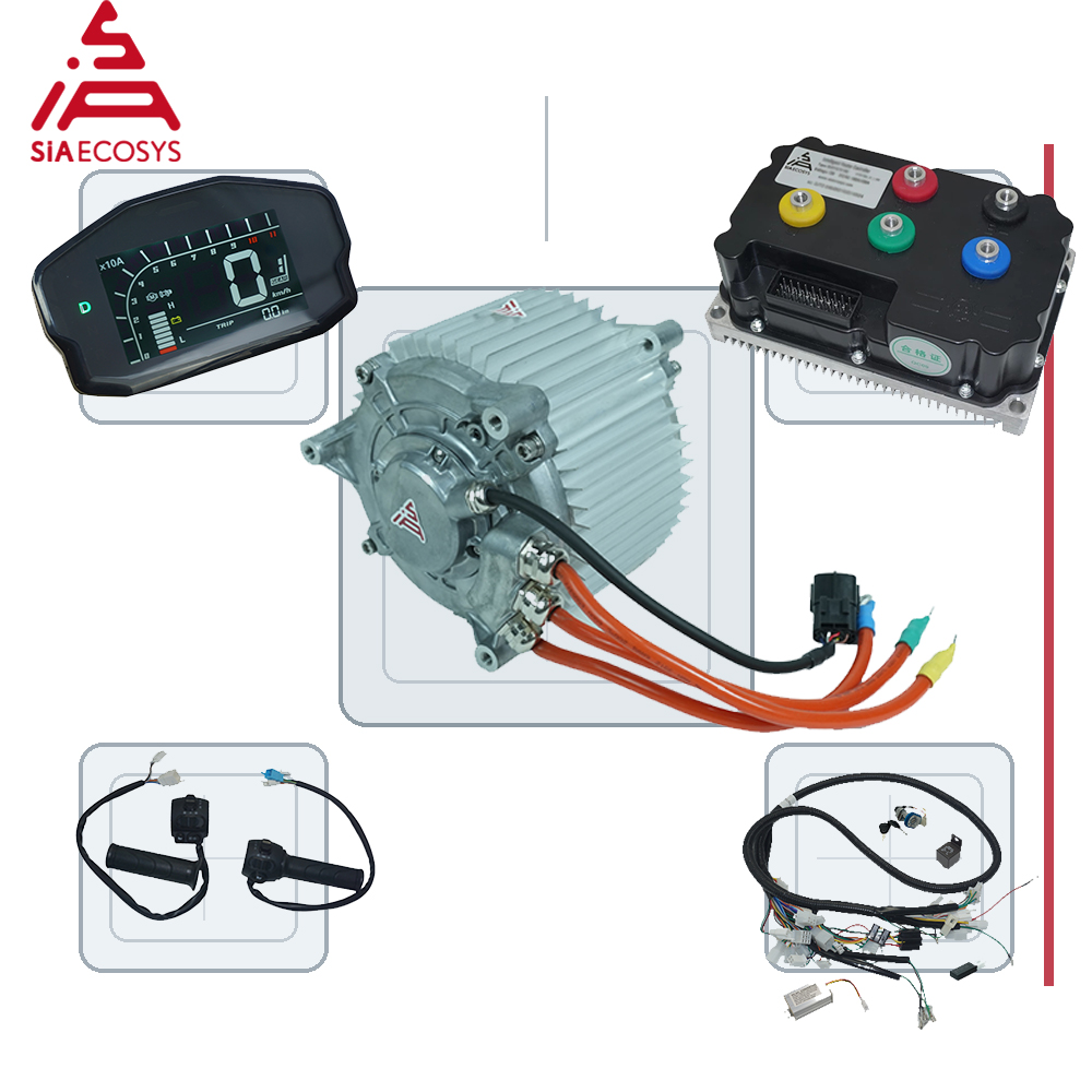 Mid Drive Motor Kit 72V 5000W - SiAECOSYS SIASZD142A-67 Mittelmotor-Kit 5000W 72V Hochdrehmoment