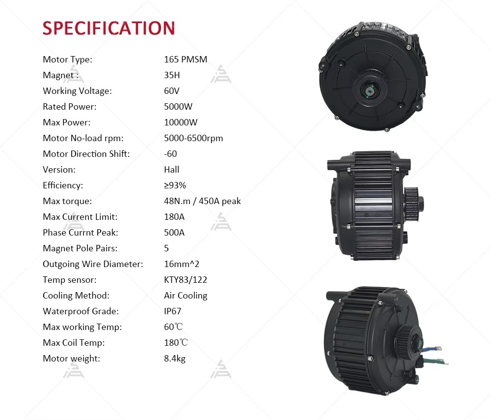 QSMOTOR QS165 V2 5000W 72V Mit – Mid Drive Motor Kit 72V 5000W Bewertung und Preis